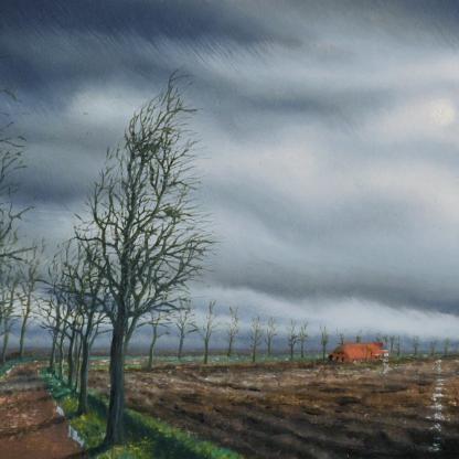 97/2006 Vroege winter op het hoogland afm.30x17 cm €1.500,-