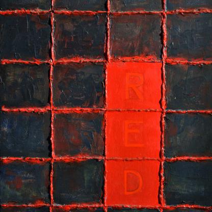 75/1978 Red-rood afm.30bx40h cm €350,-